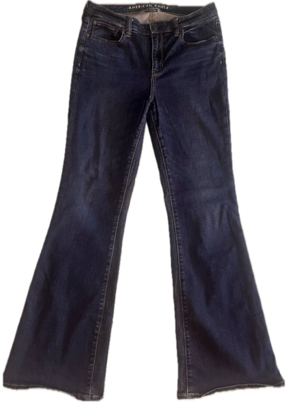 AE Next Level Super High-Waisted Flare Jean - Size 10 Long